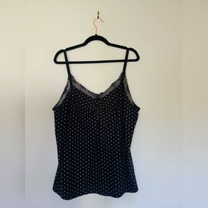 Rue21+ Polka Dot Lace Trim Camisole